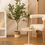 Voir la diapositive 2 : ATMOSPHERA Fauteuil de table en bouclette ADRIA - Blanc