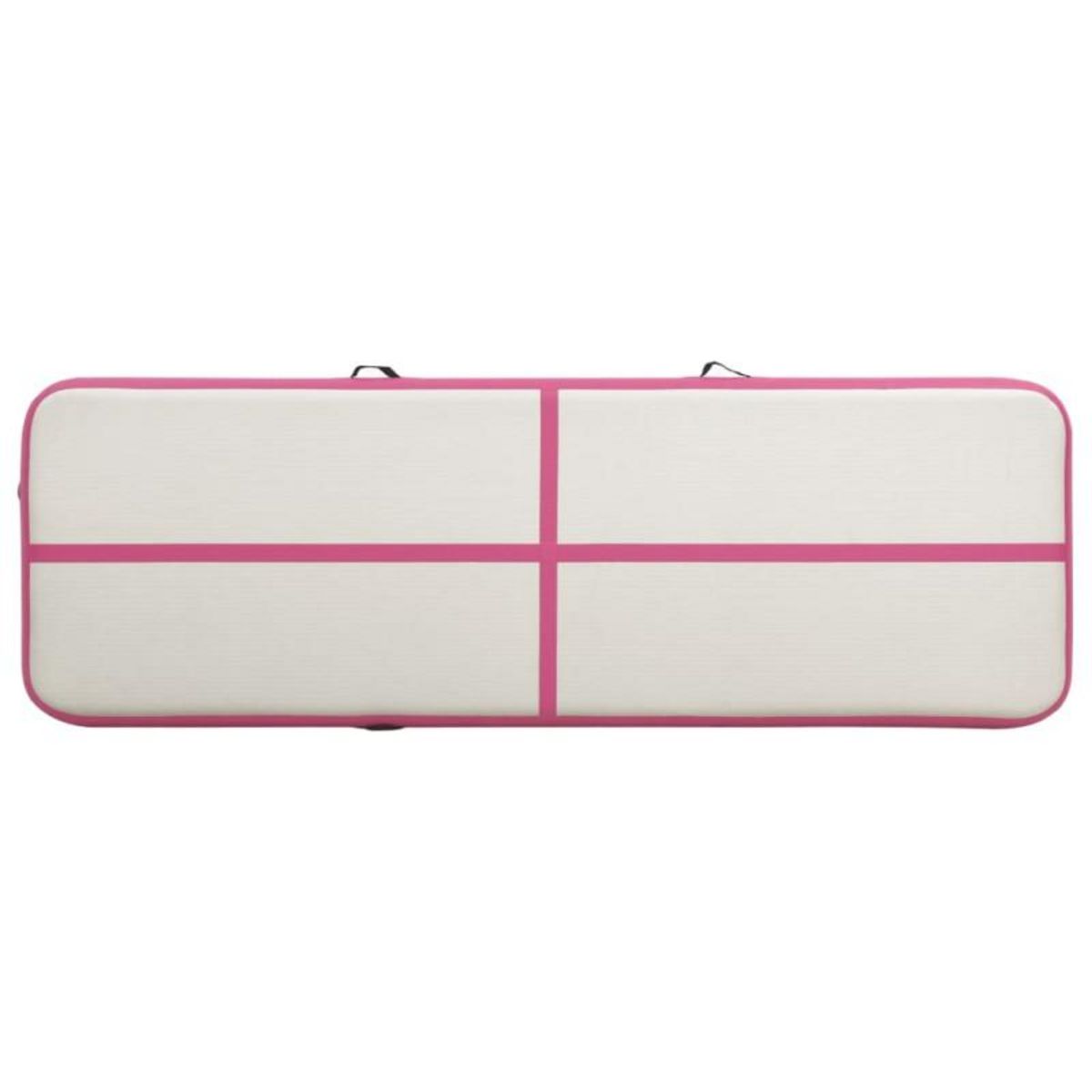 VIDAXL Tapis gonflable de gymnastique avec pompe 400x100x20cm PVC Rose