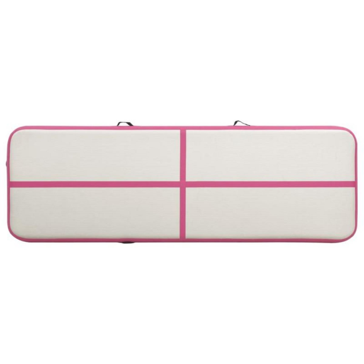 VIDAXL Tapis gonflable de gymnastique avec pompe 400x100x20cm PVC Rose
