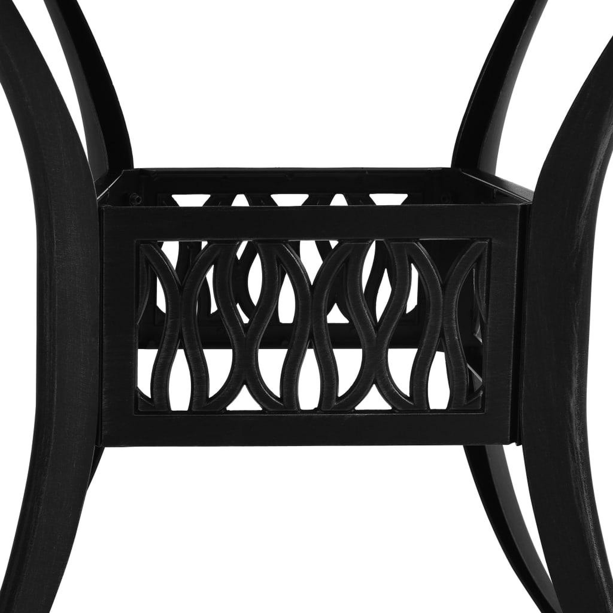 Voir la diapositive 4 : VIDAXL Table de jardin Noir 90x90x74 cm Aluminium coule