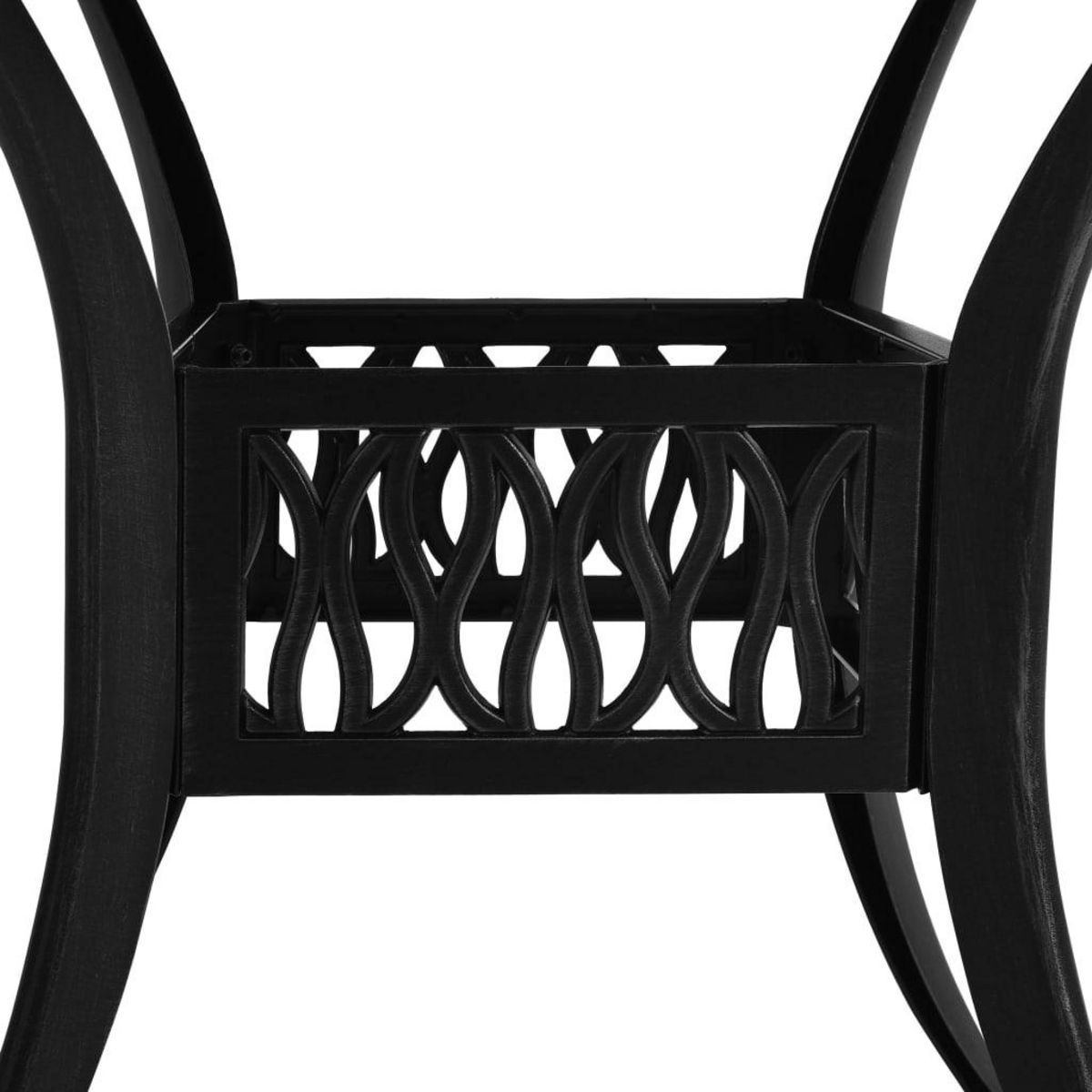 VIDAXL Table de jardin Noir 90x90x74 cm Aluminium coule