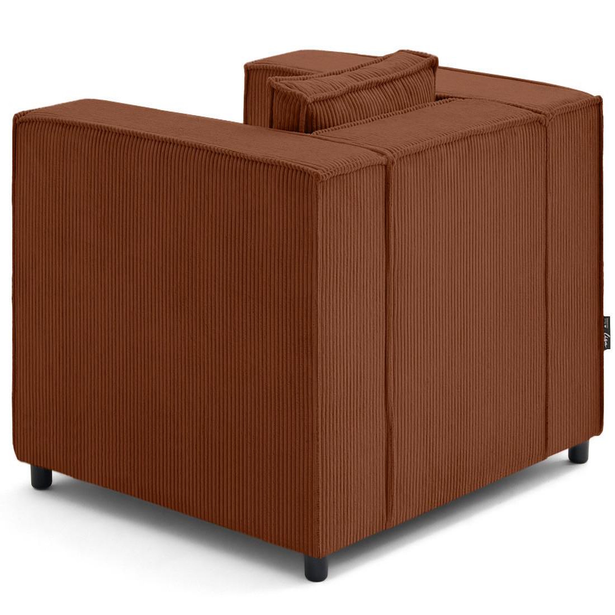 Voir la diapositive 4 : LISA DESIGN Stella - fauteuil en velours côtelé