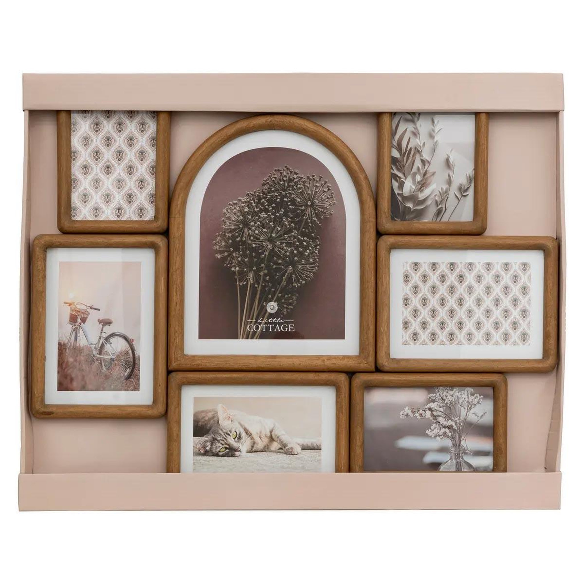 Voir la diapositive 6 : ATMOSPHERA Pêle-mêle en bois 7 photos  felisa  57cm marron
