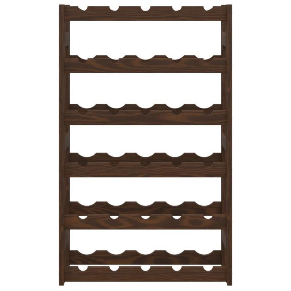 VIDAXL Casier à bouteilles pour 30 bouteilles marron bois pin solide