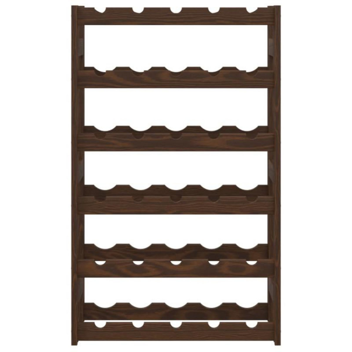 VIDAXL Casier à bouteilles pour 30 bouteilles marron bois pin solide