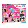 Voir la diapositive 1 : CLEMENTONI Clementoni Jigsaw Puzzle Super Color 10in1 Barbie 20282