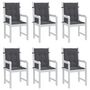 Voir la diapositive 4 : VIDAXL Coussins de chaise de jardin a dossier bas lot de 6 anthracite
