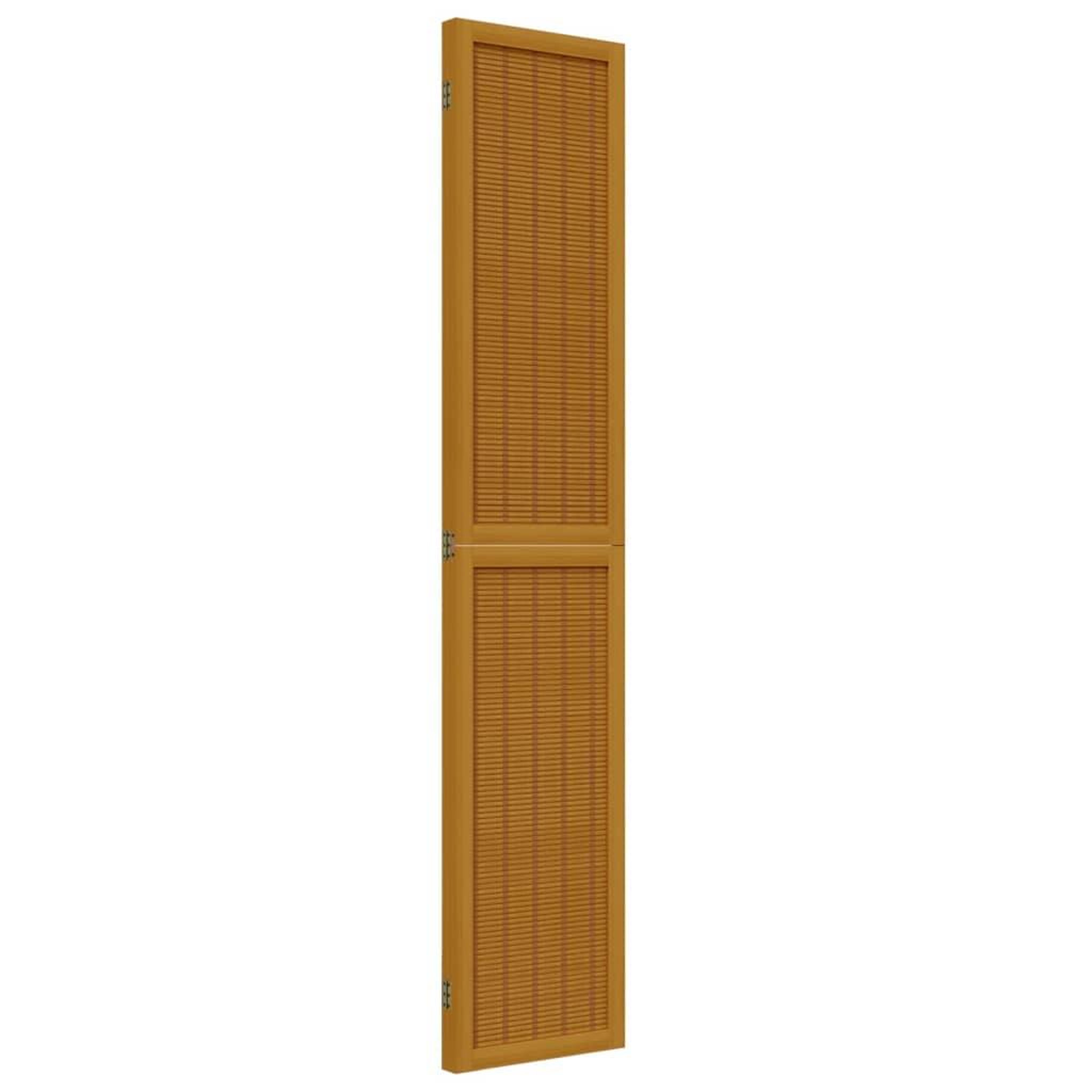Voir la diapositive 5 : VIDAXL Cloison de separation 3 panneaux marron bois paulownia massif
