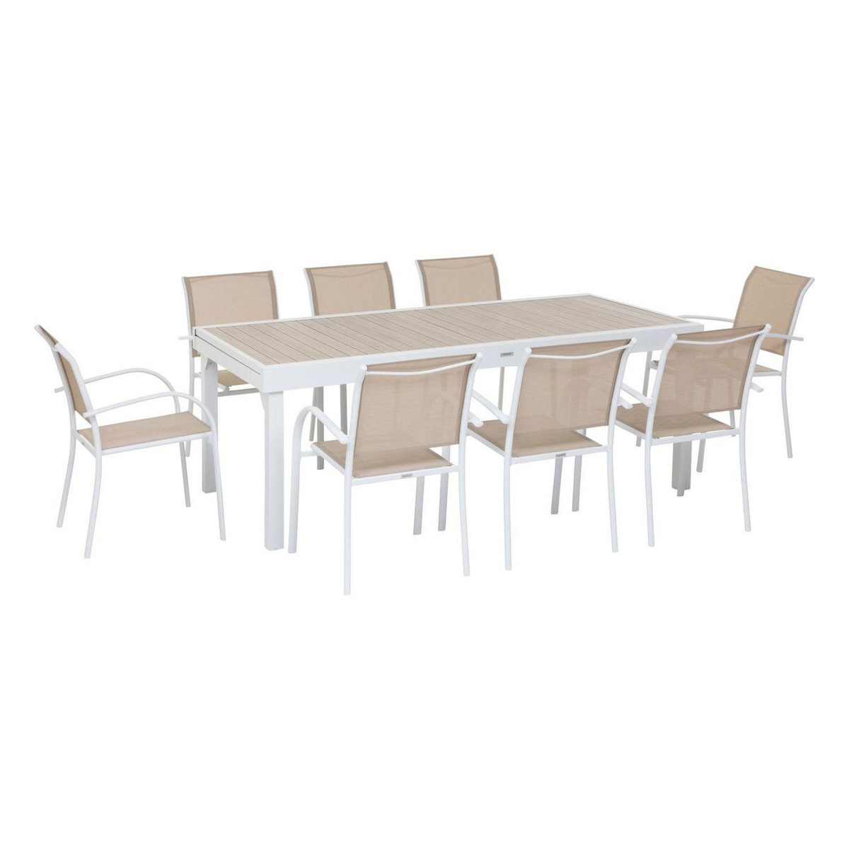 HESPERIDE Table de jardin extensible Piazza en aluminium - 12 Places