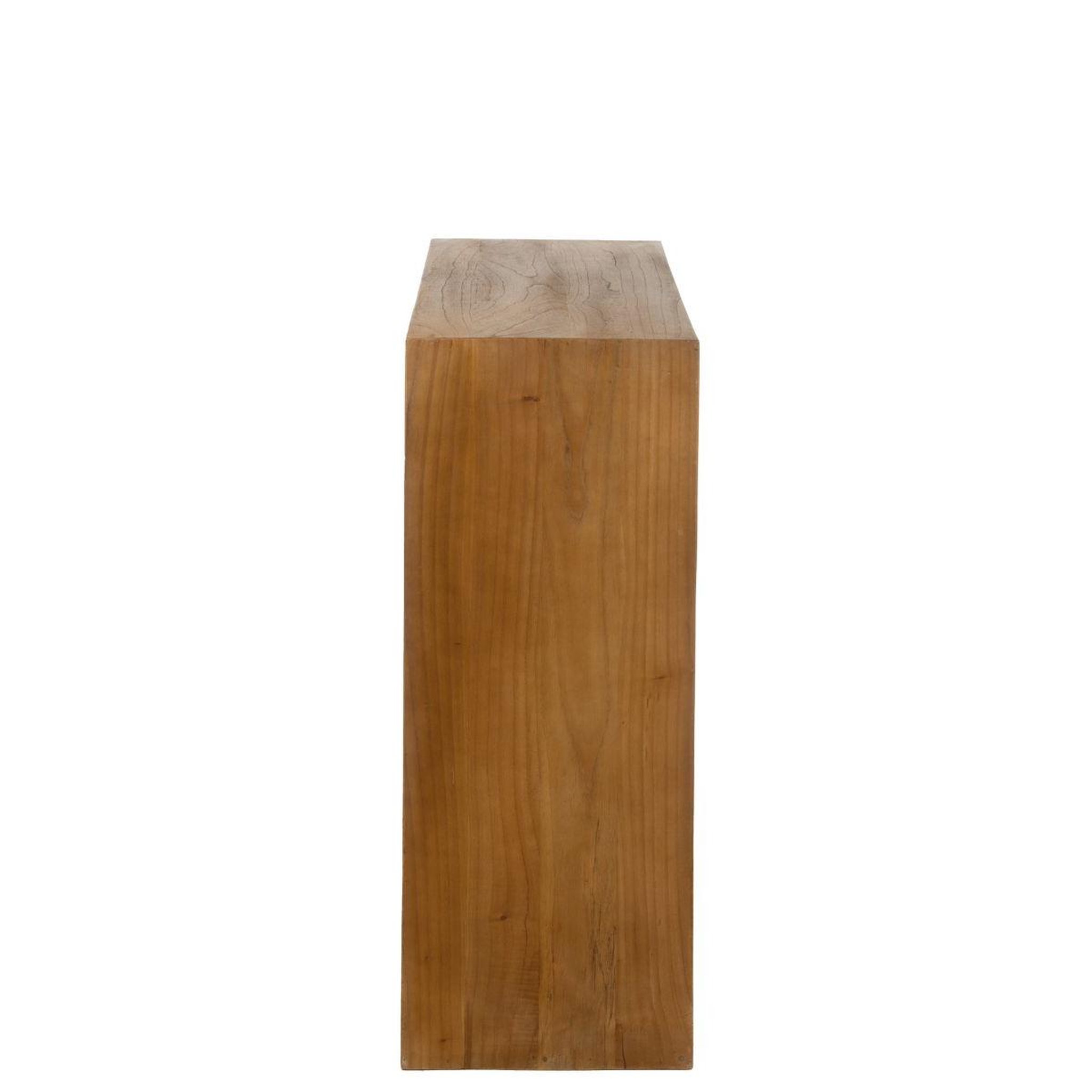 Voir la diapositive 4 : J-LINE Étagère murale en bois  cub  106cm marron