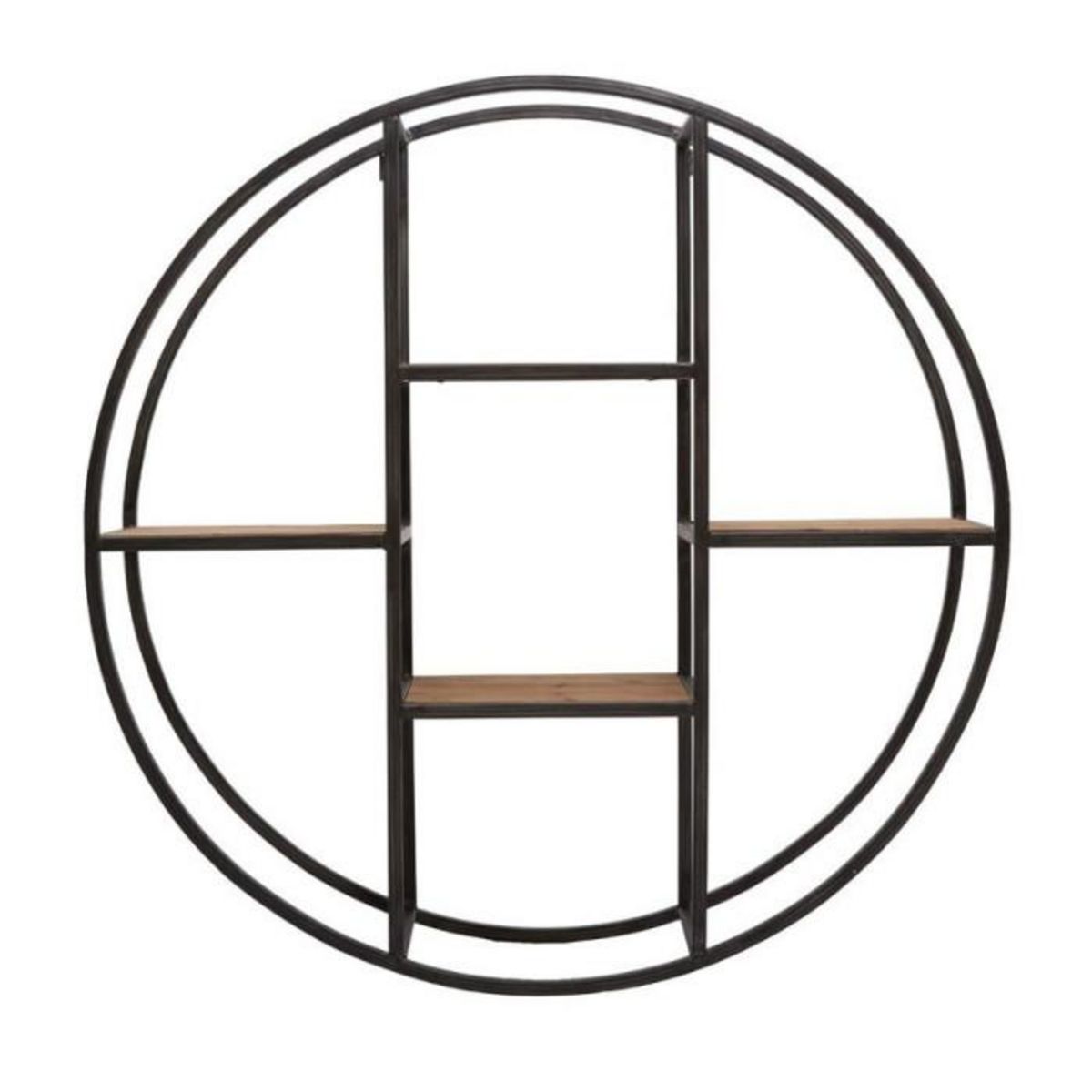 Paris Prix Etagère Murale 4 Niveaux industrielle  Torof  78cm Noir