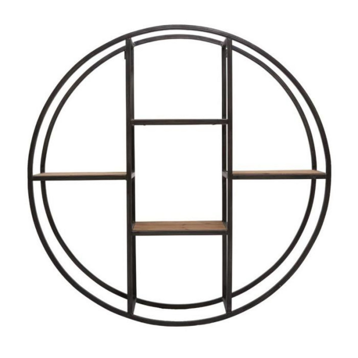 ATMOSPHERA Etagère Murale 4 Niveaux industrielle  Torof  78cm Noir