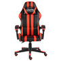 Voir la diapositive 2 : VIDAXL Fauteuil de jeux video Noir et rouge Similicuir