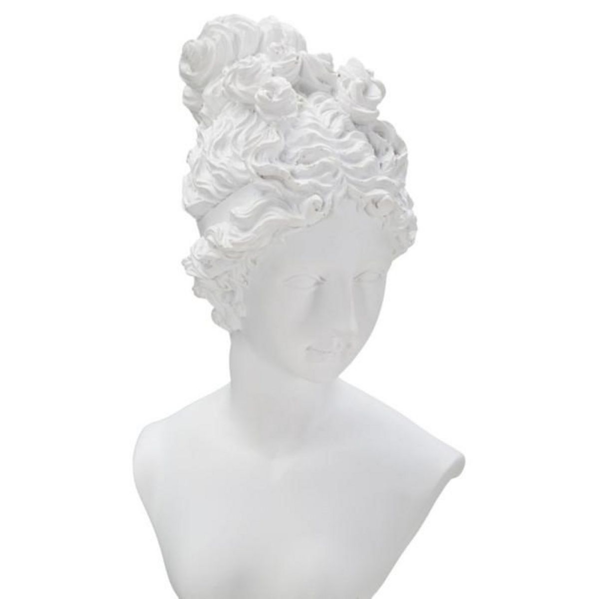 Paris Prix Statuette Buste Femme Déco  Terrence  35cm Blanc