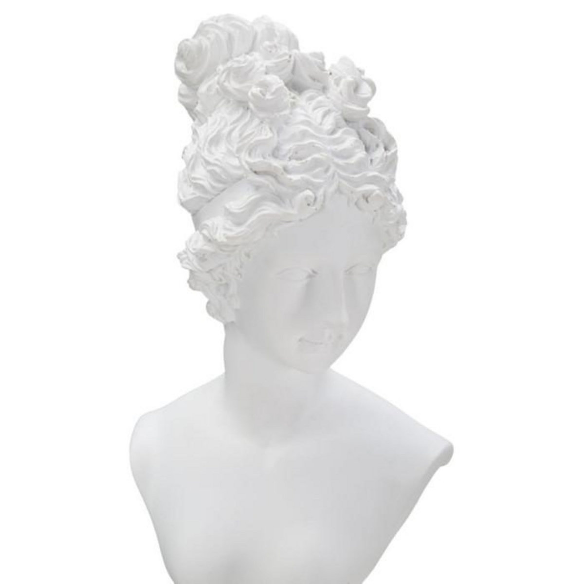 Paris Prix Statuette Buste Femme Déco  Terrence  35cm Blanc