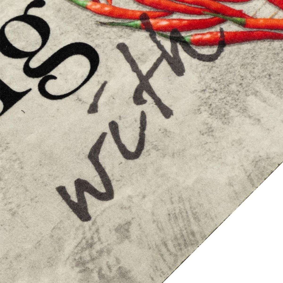 VIDAXL Tapis de cuisine lavable imprime de piment Cooking 60x180 cm