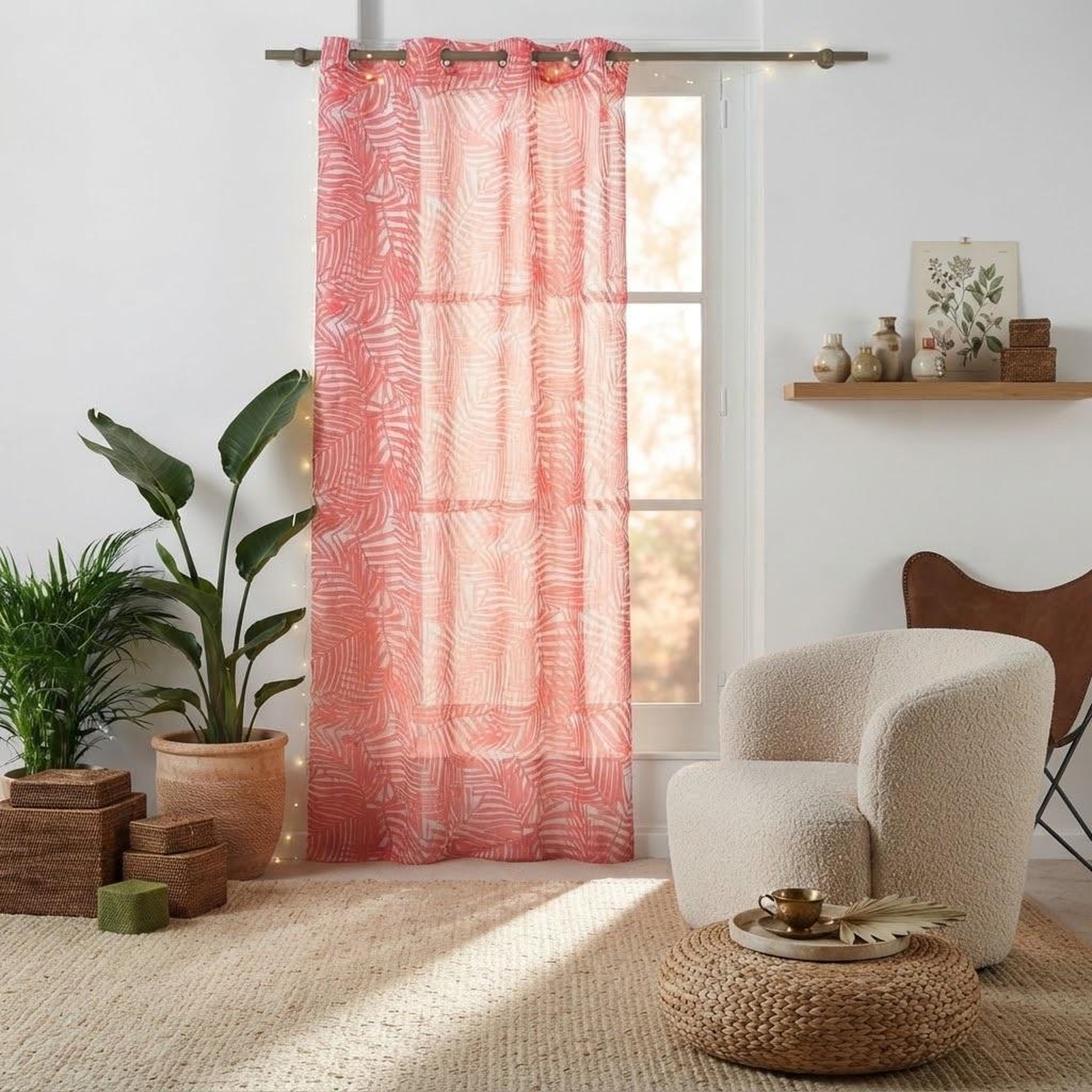 Voir la diapositive 5 : Eden Voilage a oeillets eucalys design et moderne