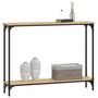 Voir la diapositive 3 : VIDAXL Table console chêne sonoma 100x22,5x75 cm bois d ingénierie