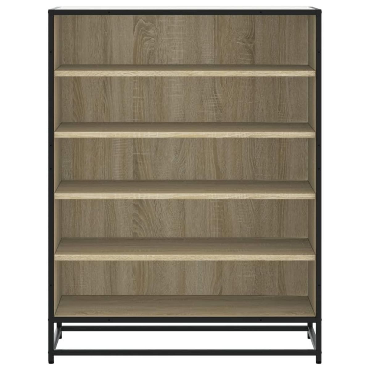 VIDAXL Armoire a chaussures chene sonoma bois d'ingenierie et metal