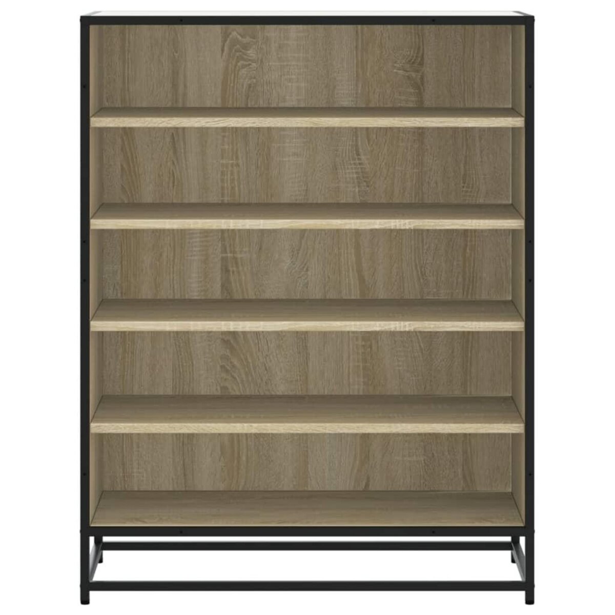 VIDAXL Armoire a chaussures chene sonoma bois d'ingenierie et metal