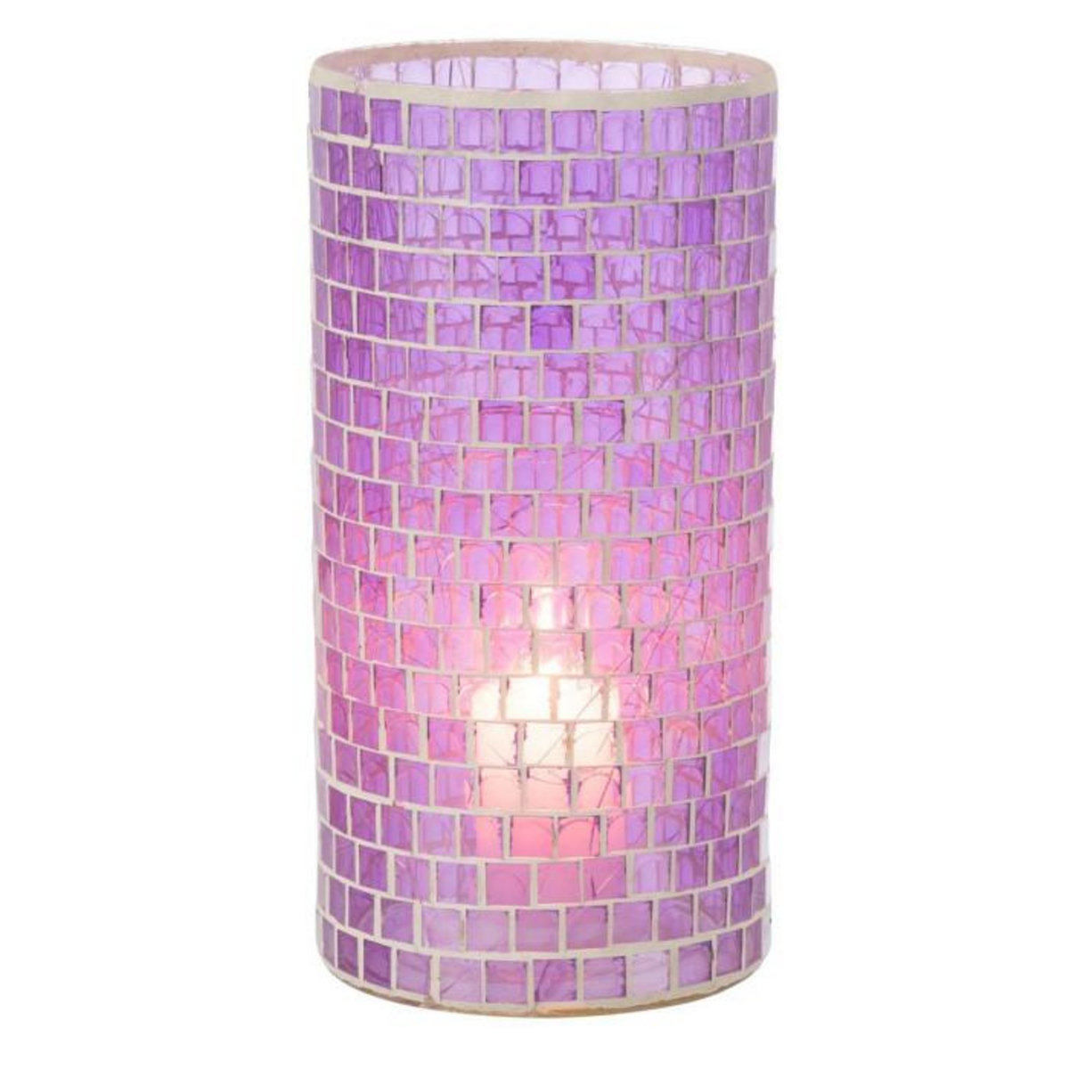 Paris Prix Vase Design  Mosaïque Ronde  30cm Mauve