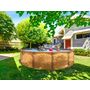 Voir la diapositive 1 : trigano PISCINE MÉTAL HORS SOL ASPECT BOIS OSMOSE 7,95 X 4,90 X 1,32 M