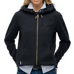 SUPERDRY Sweat Marine Femme Superdry Essential Logo Ziphood Hb. Coloris disponibles : Bleu