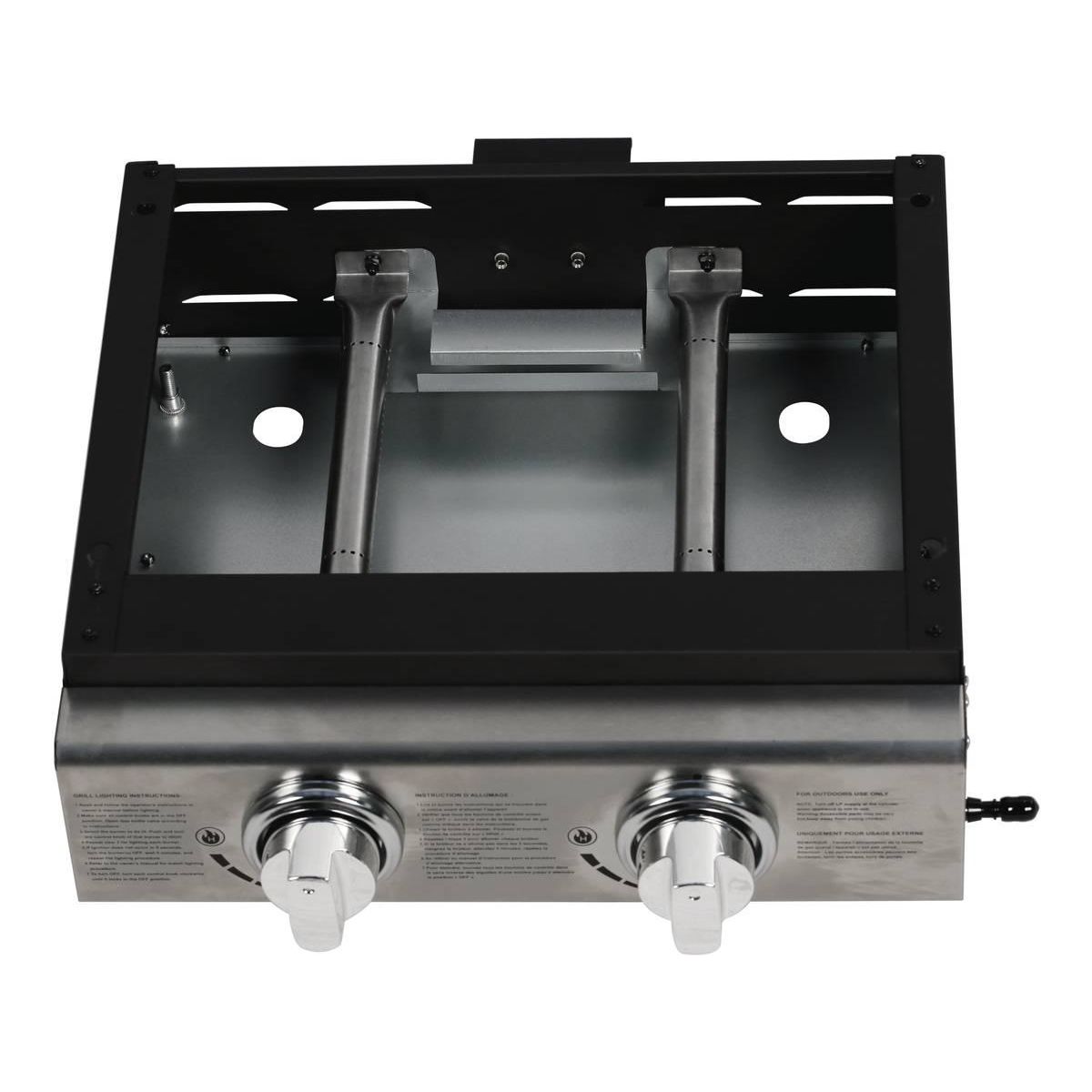 Habitat et Jardin Plancha  Presto 2  - 2 Brûleurs - 5 kW - Gris