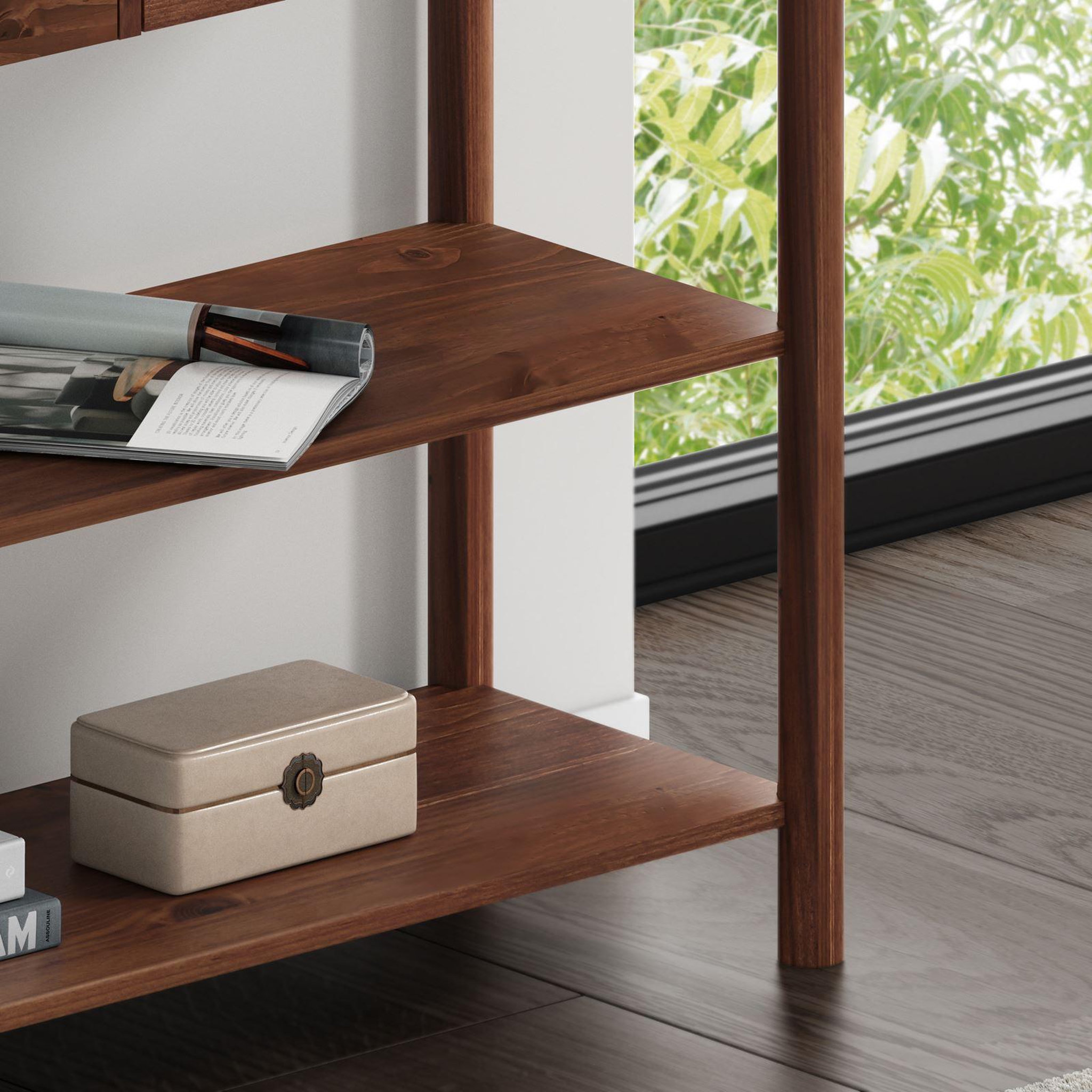Voir la diapositive 5 : IDIMEX Table console d'entrée APOANA L 110 cm en bois