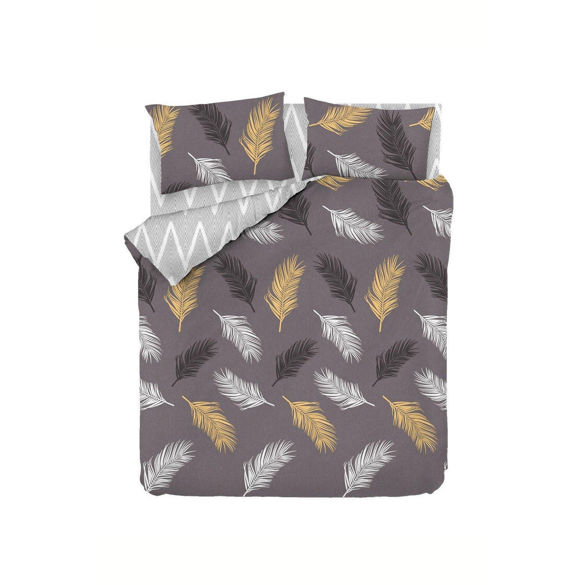 Voir la diapositive 2 : Home collection Parure housse de couette avec taie(s) en coton et polyester Olivia