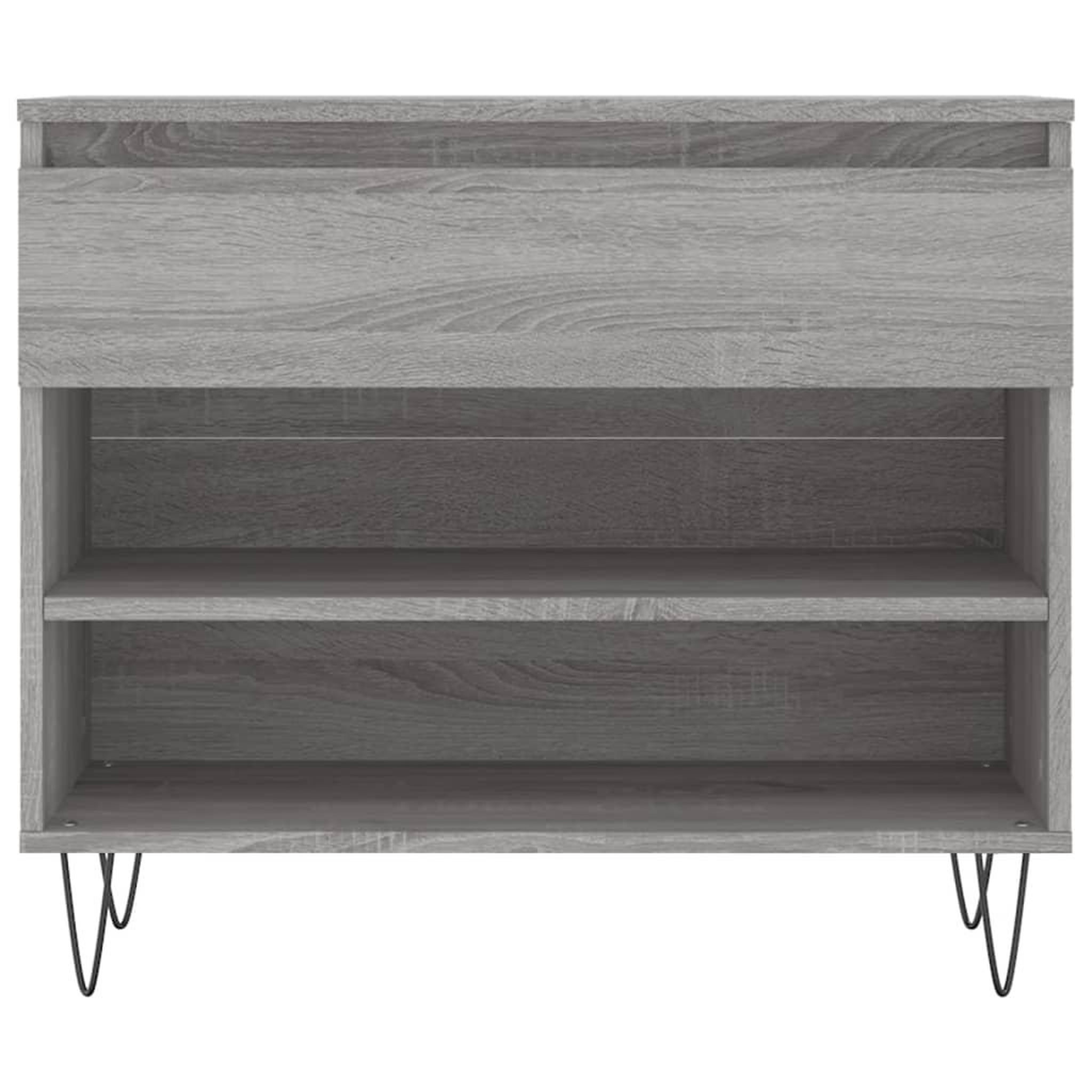 Voir la diapositive 5 : VIDAXL Armoire a chaussures Sonoma gris 70x36x60 cm Bois d'ingenierie