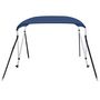 Voir la diapositive 3 : VIDAXL Auvent bimini a 2 arceaux Bleu marine 150x120x110 cm