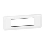 Legrand Support et plaque triple horizontal Mosaic, LEGRAND, blanche