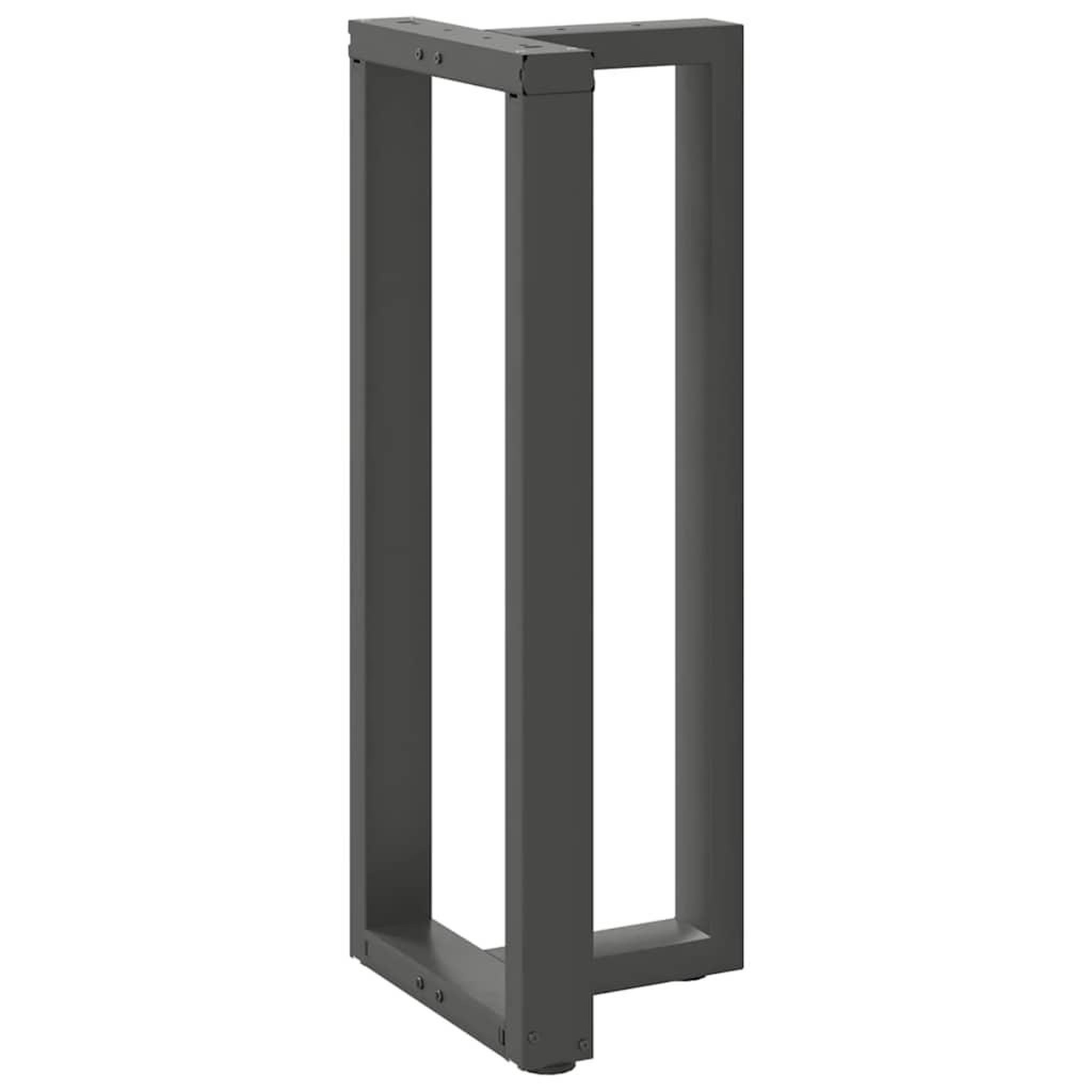 Voir la diapositive 4 : VIDAXL Pieds de table de bar forme de T 2 pcs anthracite acier