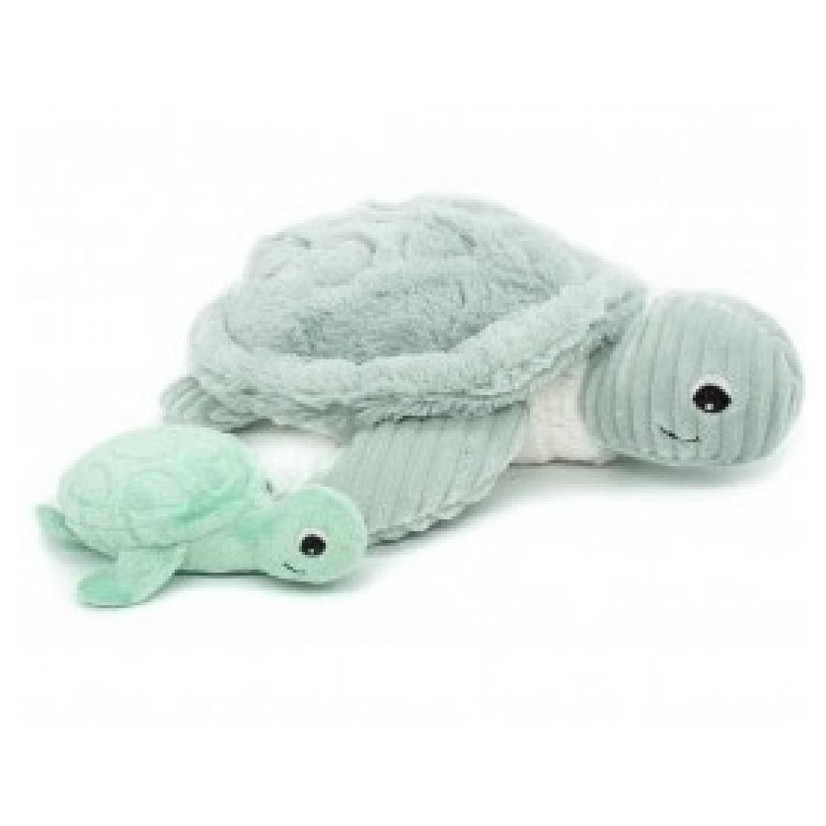 LES DEGLINGOS Tortue Maman et Bébé SAUVENOU en Menthe - Compagnons Tendres et Secrets