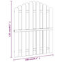 Voir la diapositive 6 : VIDAXL Portail de jardin Bois de pin impregne 100x125 cm