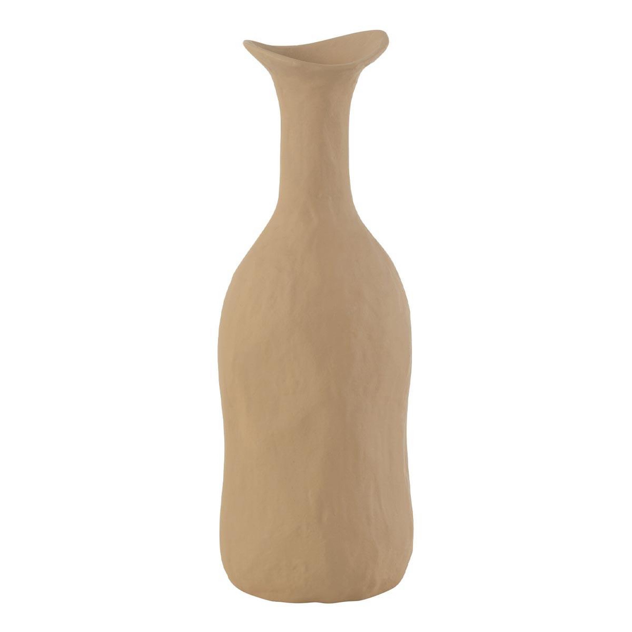 J-LINE Vase déco en métal  agra  31cm beige