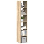 VIDAXL Bibliotheques 2 pcs empilable chene sonoma bois d'ingenierie