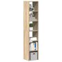 Voir la diapositive 1 : VIDAXL Bibliotheques 2 pcs empilable chene sonoma bois d'ingenierie