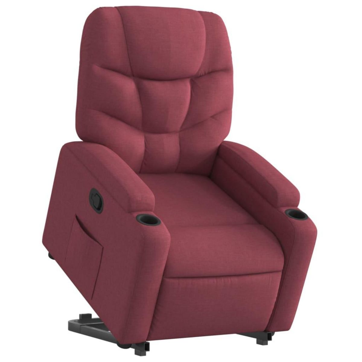 VIDAXL Fauteuil inclinable rouge bordeaux tissu