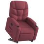 Voir la diapositive 3 : VIDAXL Fauteuil inclinable rouge bordeaux tissu
