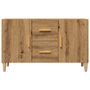 Voir la diapositive 4 : VIDAXL Buffet chene artisanal 100x36x60 cm bois d'ingenierie