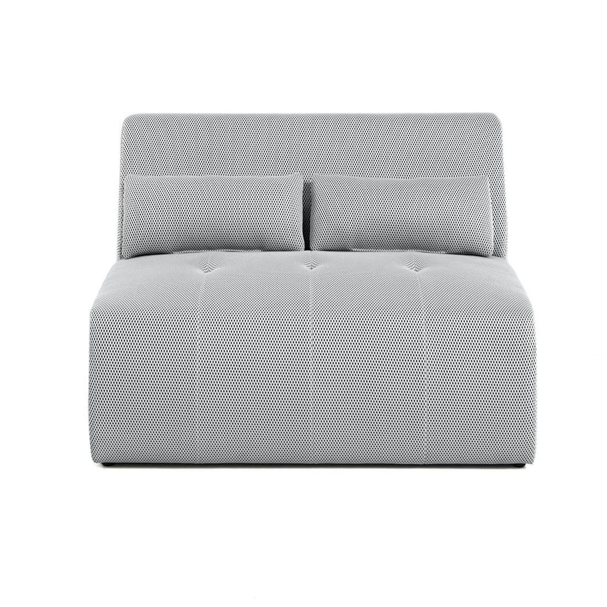 LISA DESIGN Onyx - canapé droit 2 places - en tissu mailles 3d