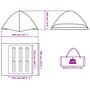 Voir la diapositive 6 : VIDAXL Tente de camping a dome 6 personnes bleu impermeable