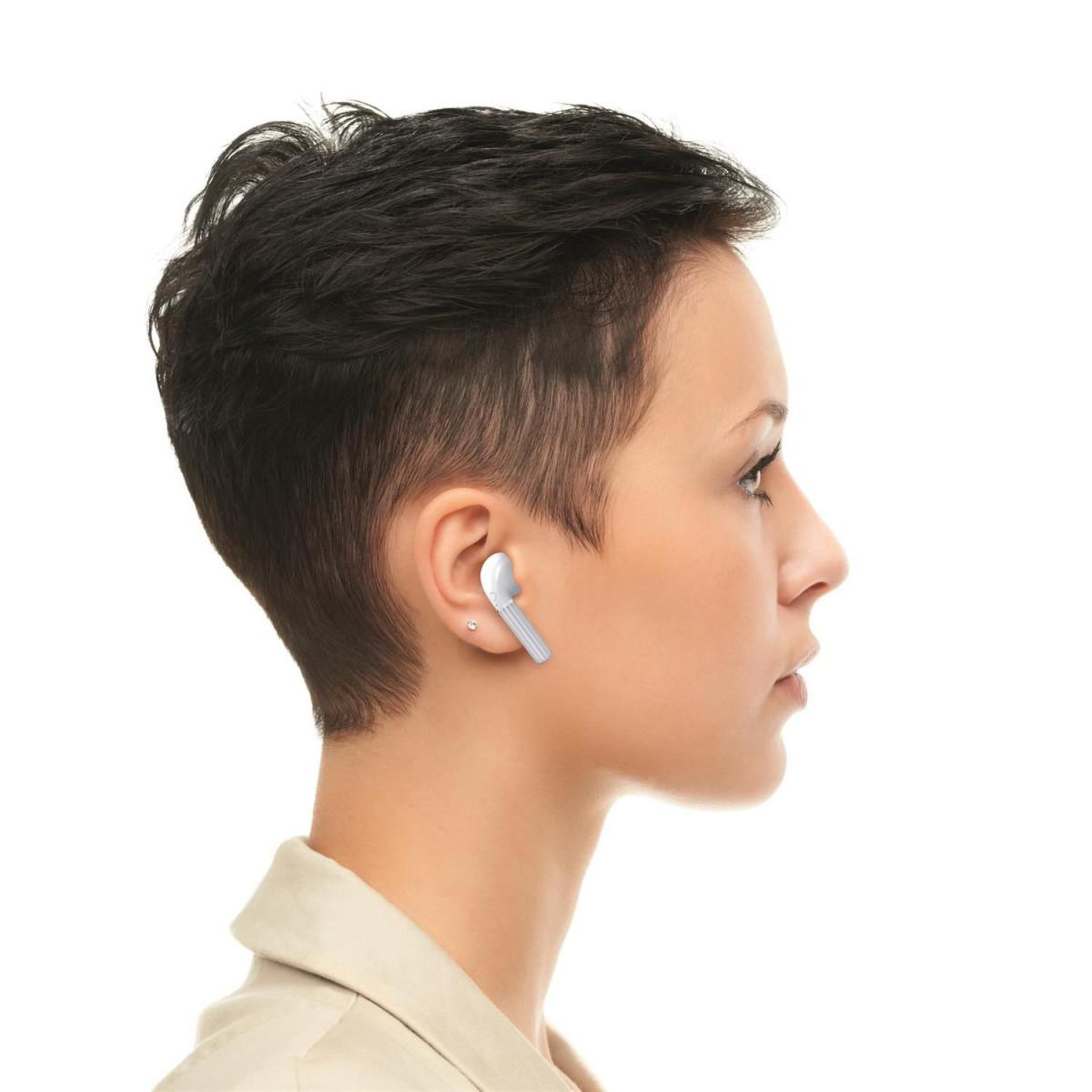 Voir la diapositive 4 : Paris Prix Écouteurs Sans Fils  Earbox Power  17cm Blanc