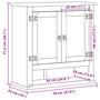 Voir la diapositive 6 : VIDAXL Armoire murale de salle de bain  bois de pin massif