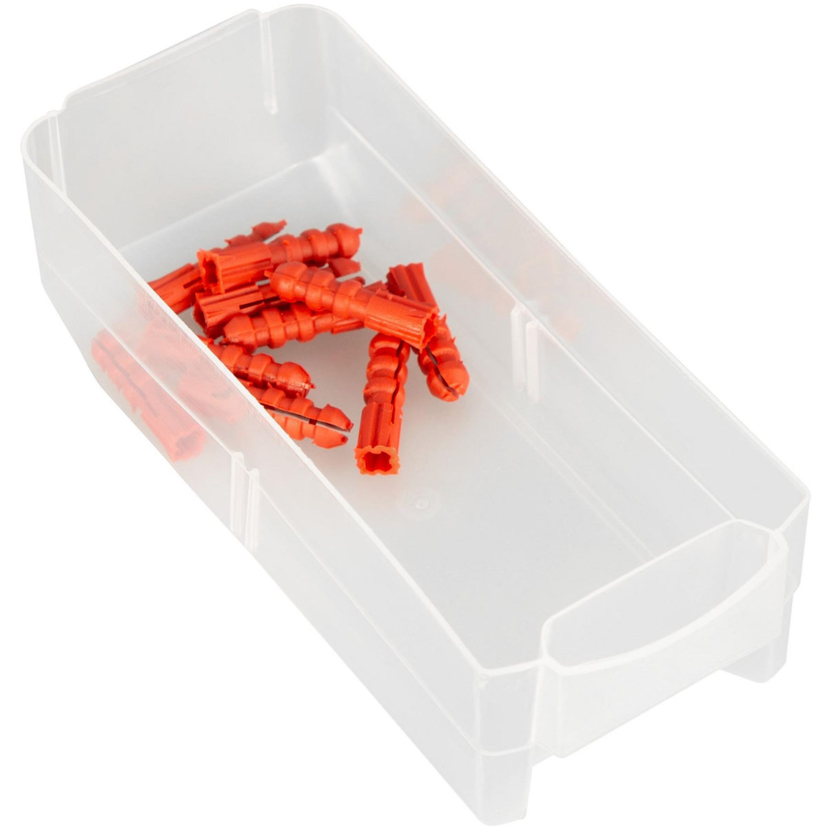 tectake Boîte de rangement pour vis 41 tiroirs transparents noir/blanc