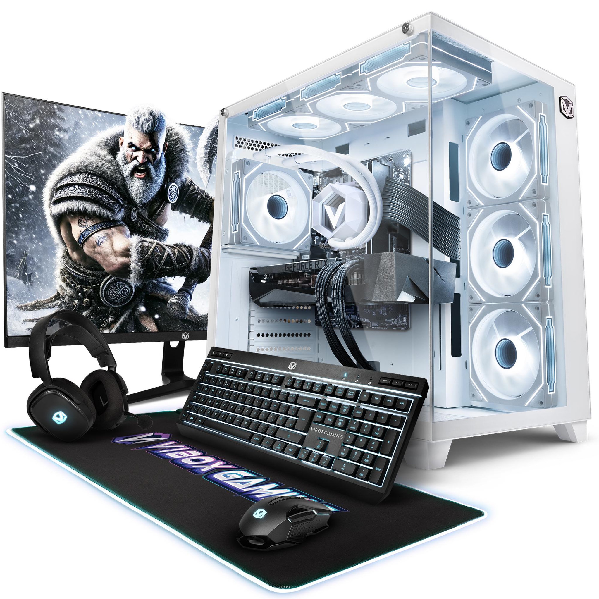 VIBOX PC Gamer Complet - i7 12700KF, RTX 5070 Ti, 32 Go RAM, 1 To NVMe, Windows 11, WiFi + Bluetooth 5.4