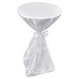 Voir la diapositive 5 : VIDAXL Housse de table blanche avec ruban 70 cm 2 pieces