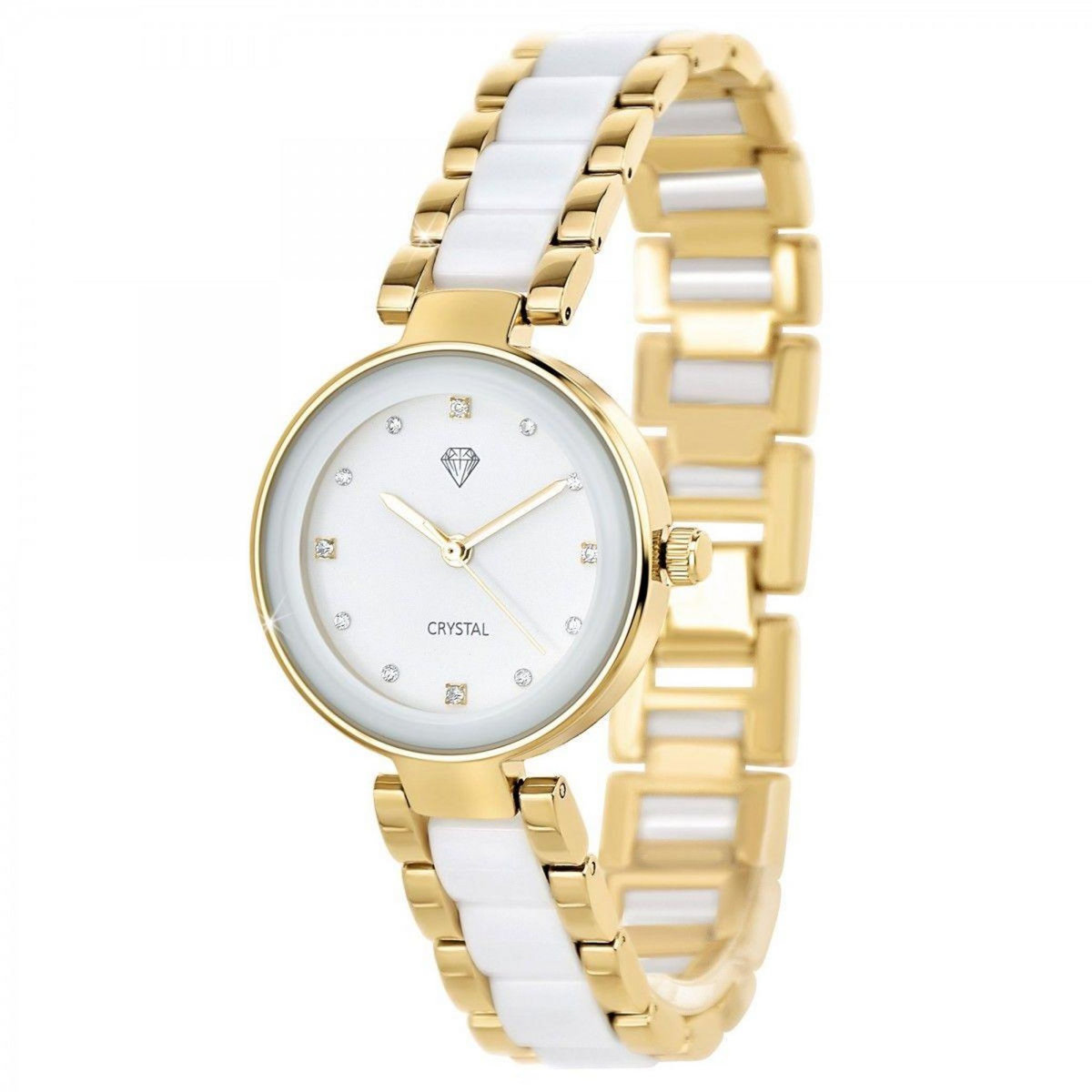 SC CRYSTAL Montre élégante Marion SC Crystal ornée de Cristaux scintillants